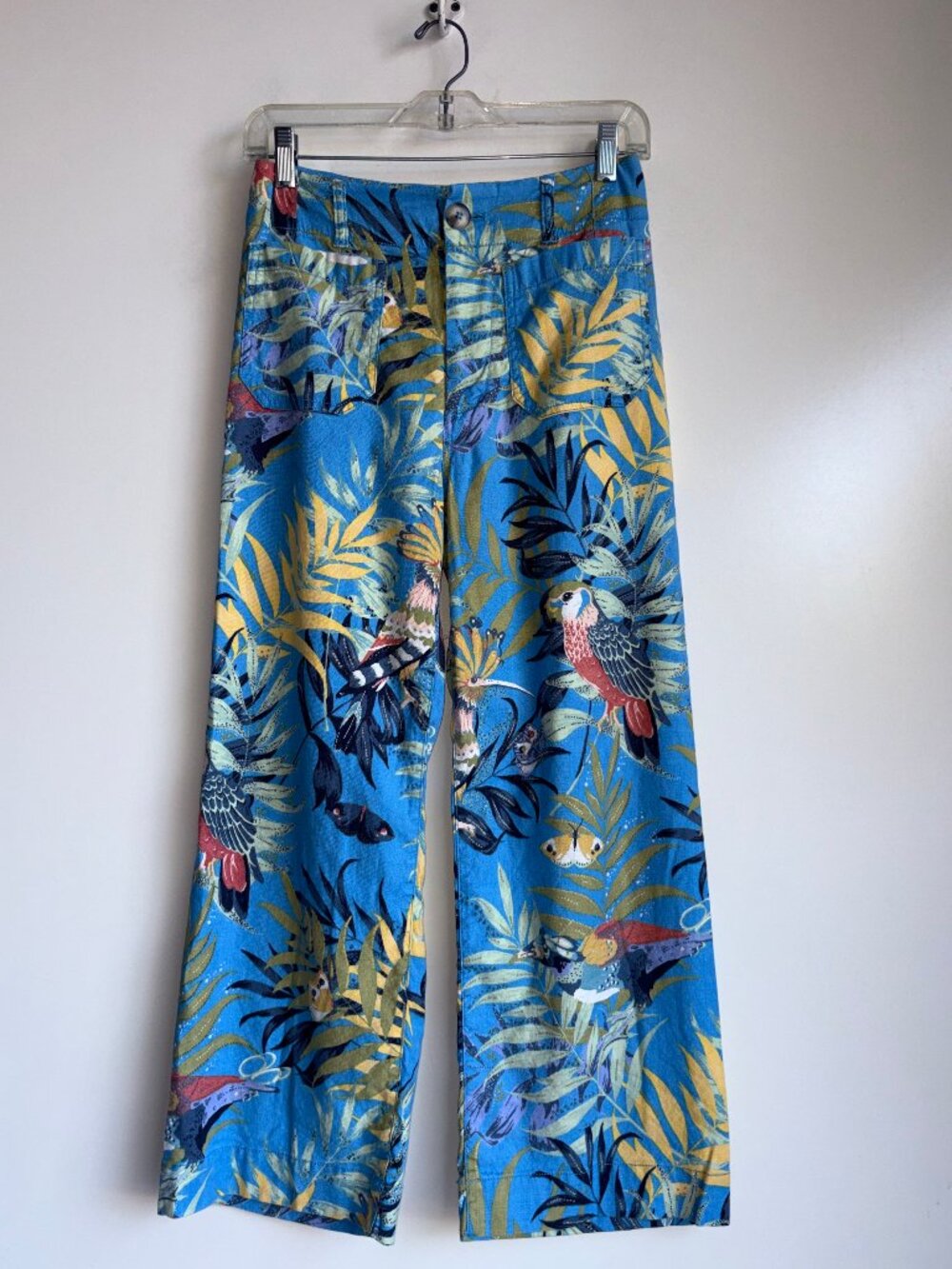 Anthropologie MAEVE Colette Wide Leg Pants Size 0 Tropical